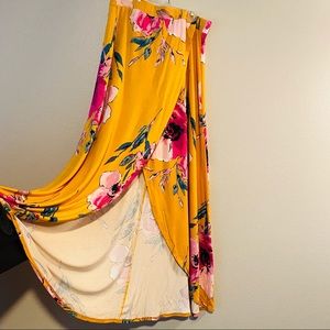 Floral Print Maxi Skirt